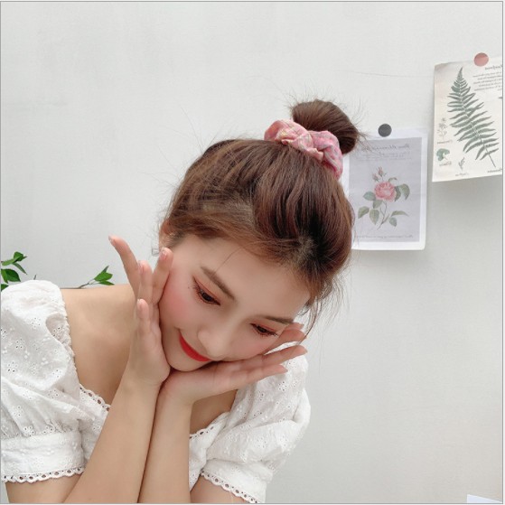 [Mã 151FASHIONSALE1 giảm 10K đơn 50K]Cột tóc họa tiết nhiều màu
