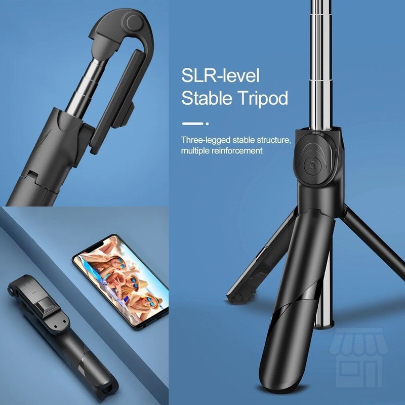 Gậy chụp ảnh, tripod selfie tự sướng kết nối bluetooth STAND XT 02 kiêm giá đỡ 3 chân cho điện thoại | BigBuy360 - bigbuy360.vn