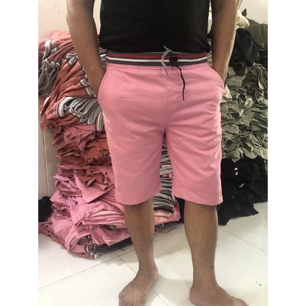 Quần short kaki nam lưng thun nhiều màu vải kaki mềm mịn HT028