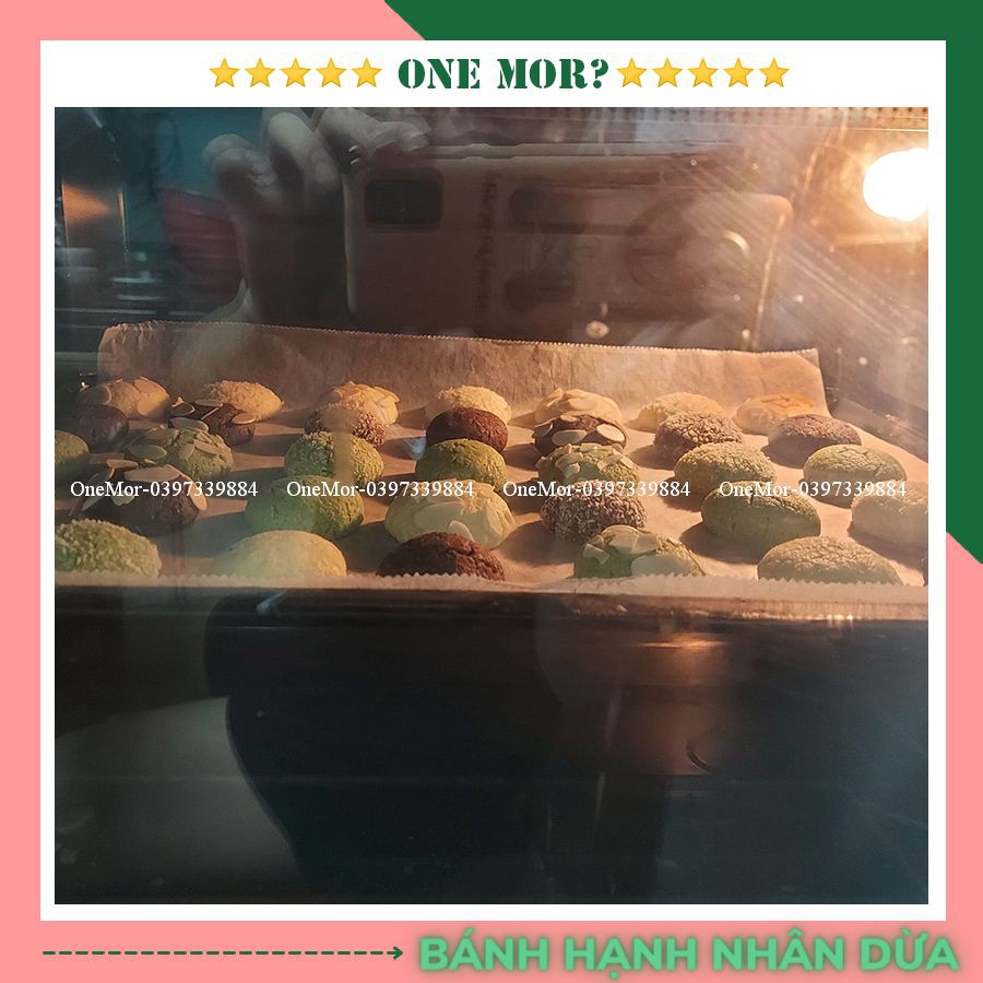 Bánh ăn kiêng giảm cân, Bánh Cookies Hạnh Nhân Dừa nguyên cám 100% thơm ngon | OneMor