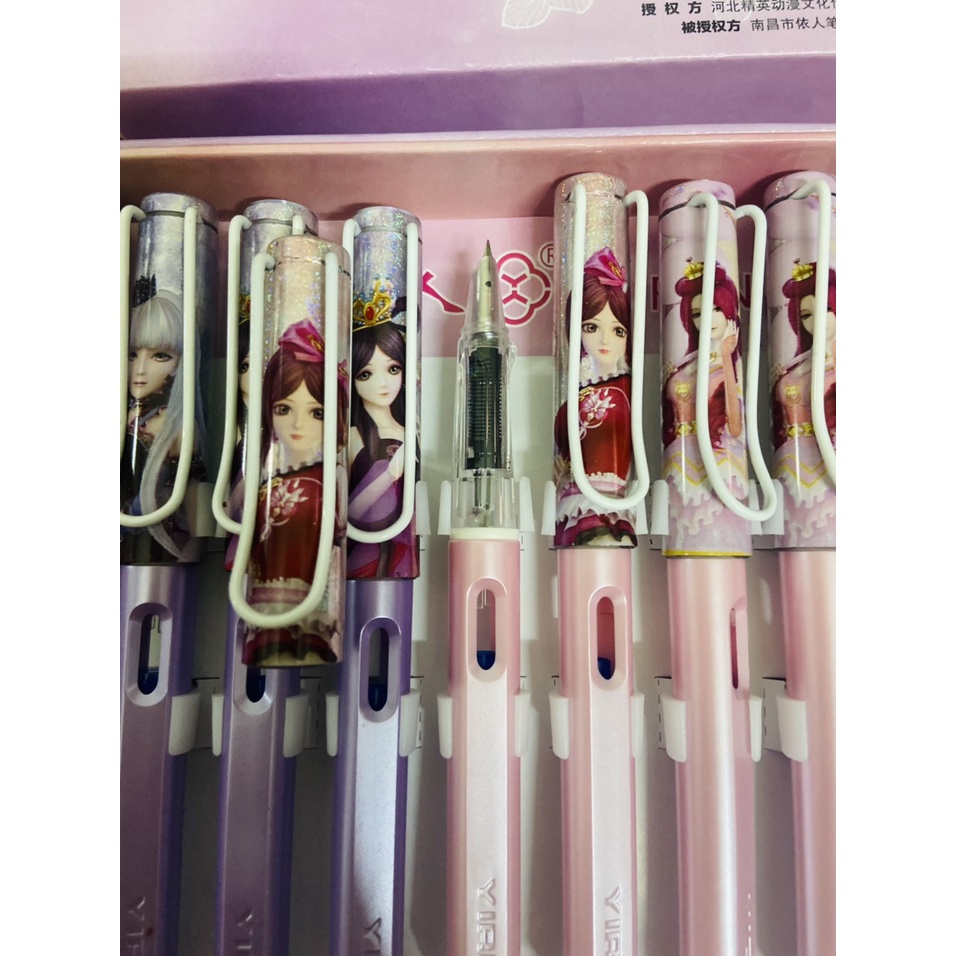 Bút mực xóa được hình công chúa / Bút máy xóa được màu Pastel