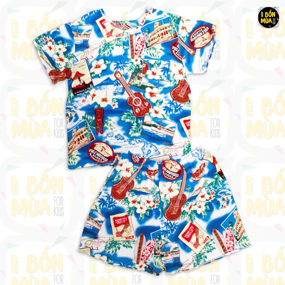 Bộ Lanh Cho Bé Trai 18-27kg 🥗🥗 Bộ Tôn Lanh Bé Trai  Loại 1 - Shop Bốn Mùa