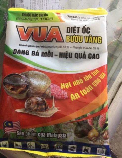 1 gói thuốc diệt ốc bươi vàng, ốc sên, ốc vặn, ốc đinh, gói 150gr