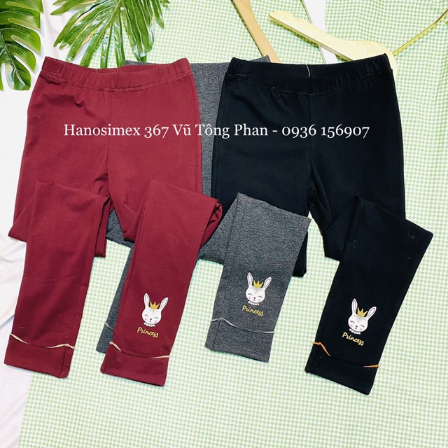 QUẦN LEGGING  BÉ GÁI, CHẤT COTTON CỦA HANOSIMEX