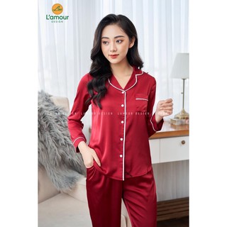 [ RẺ VÔ ĐỊCH ] Bộ Lụa Mặc Nhà Nữ Trơn Cộc Tay Quần Dài Chất Lụa Siêu Mềm ( Hàng Luôn Sẵn) T12