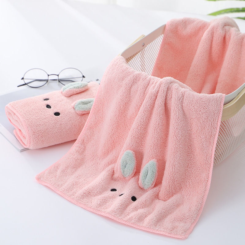 Khăn Tắm Cotton Dày Dặn Siêu Lớn Thấm Hút Tốt Kiểu Hàn Quốc Dễ Thương Cho Nam Và Nữ