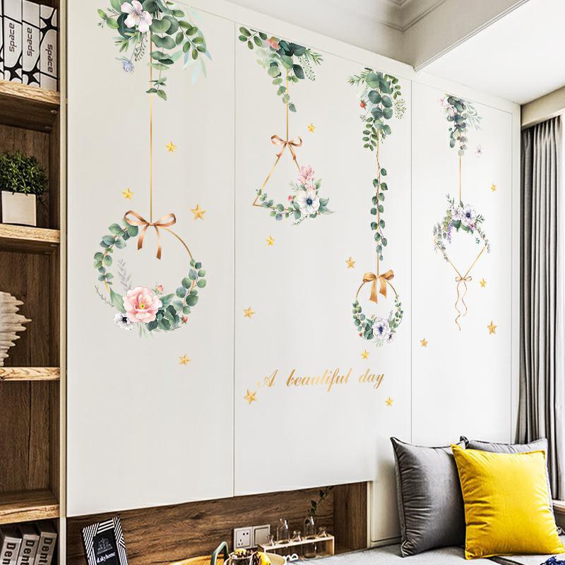 Tranh dán tường trang trí ký túc xá, phòng ngủ, phòng khách sofa (mẫu HT06: Vườn cổ tích) | BigBuy360 - bigbuy360.vn