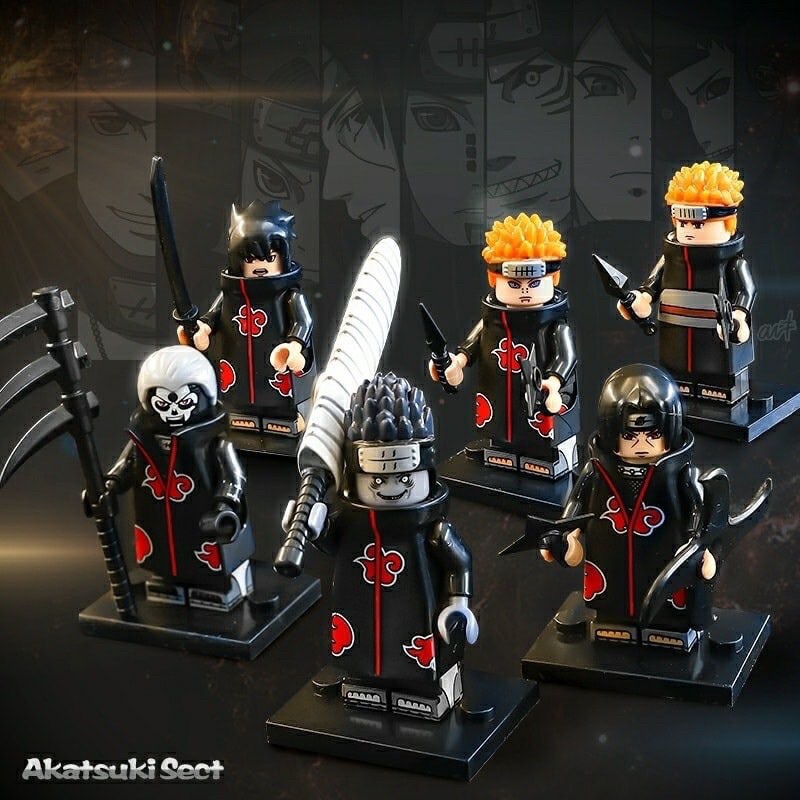 Mô hình nhân vật Naruto, Akatsuki minicos đế đứng