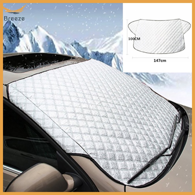 Tấm Chắn Gió Phía Trước Xe Hơi Bằng Lá Nhôm Cotton Đính Ngọc Trai Chống Nắng Chống Tuyết Mùa Hè