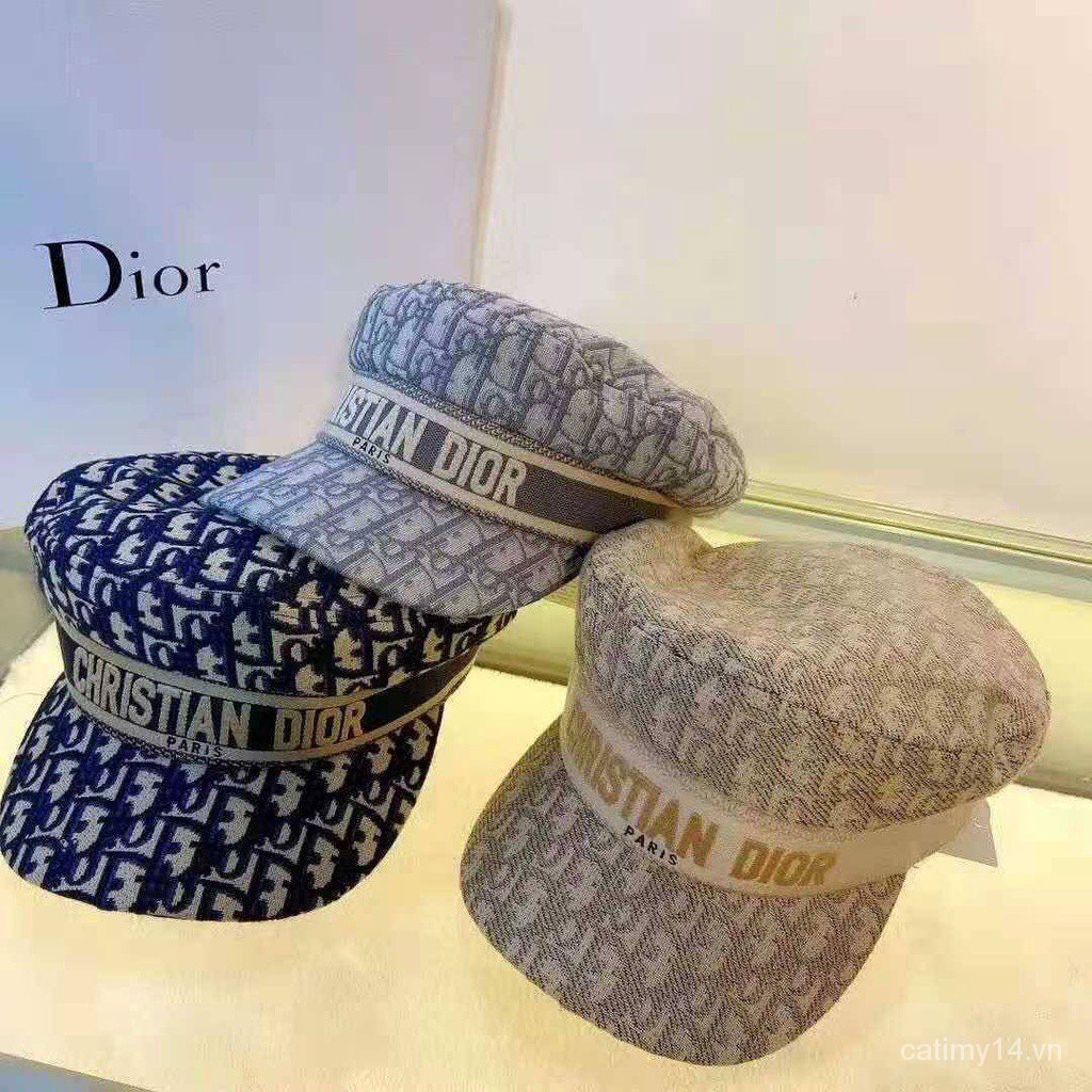 Hàng Trong Kho✅Mũ beret Đi Biển Dior12021 Thời Trang Hàn Quốc