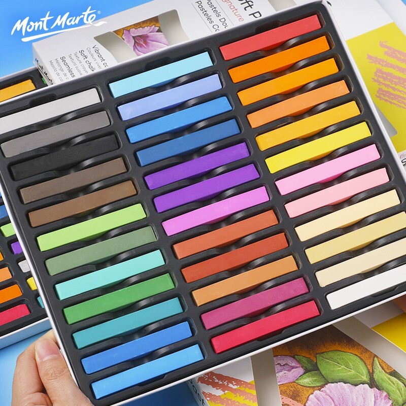 Bộ Phấn tiên Mont Marte 36 Màu - Signature Soft Pastels 36pc - MMPT0005