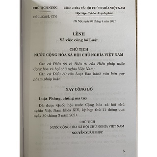 Sách-Luật Phòng, Chống Ma Túy (Hiện Hành)