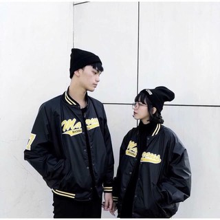 Áo khoác bomber nam nữ chất gió 2 lớp siêu dày