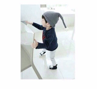 Mũ len Noel nhiều màu cho bé