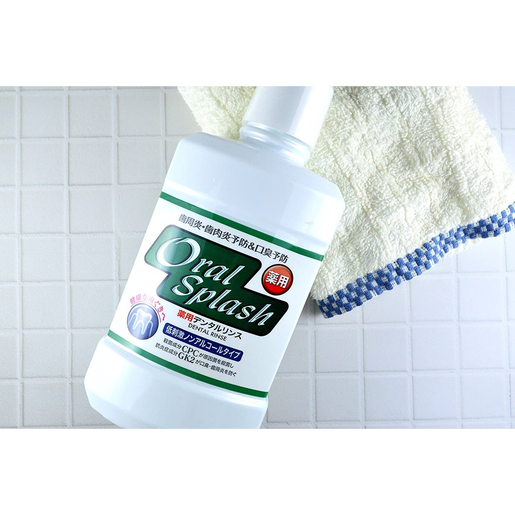 [Hỏa tốc HCM] Nước súc miệng OralSplash 500ml không có chứa cồn NỘI ĐỊA NHẬT BẢN