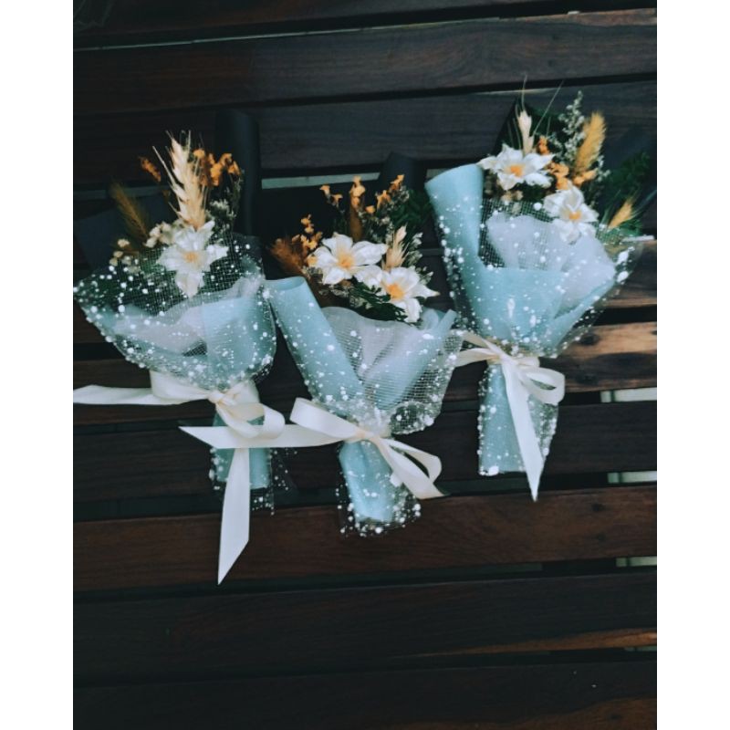 Bó hoa khô mini Mộc Anh 100% từ nguyên liệu thiên nhiên