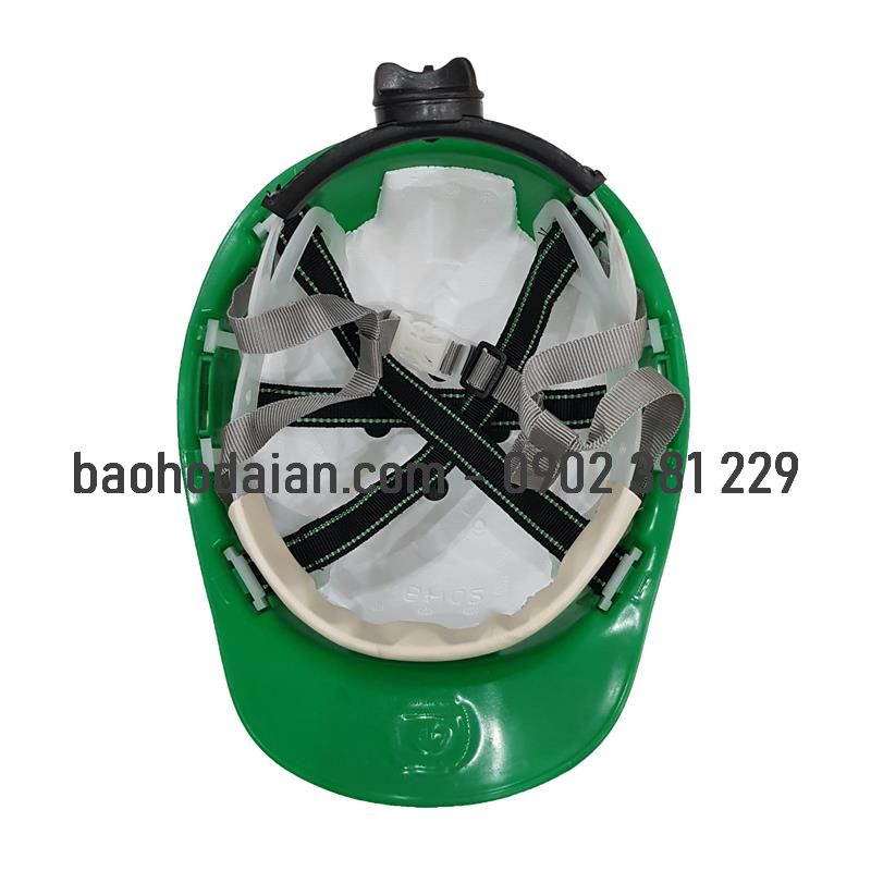 Nón bảo hộ lao động North HDPE xanh lá (hình thật)