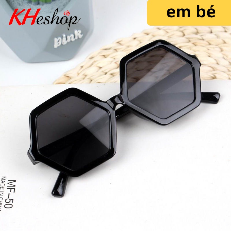 Kính Râm, Kính Mát Lục Giác 6 màu Cho Bé Trai Bé Gái siêu hót nhất 2021 chống Uv cực tốt, thời trang  mã Y1583