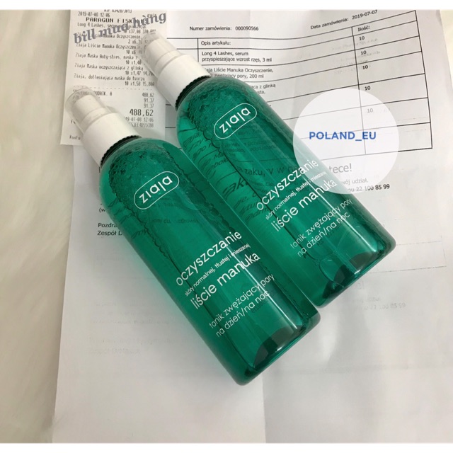 Nước hoa hồng ziaja manuka 200ml balan (full bill)