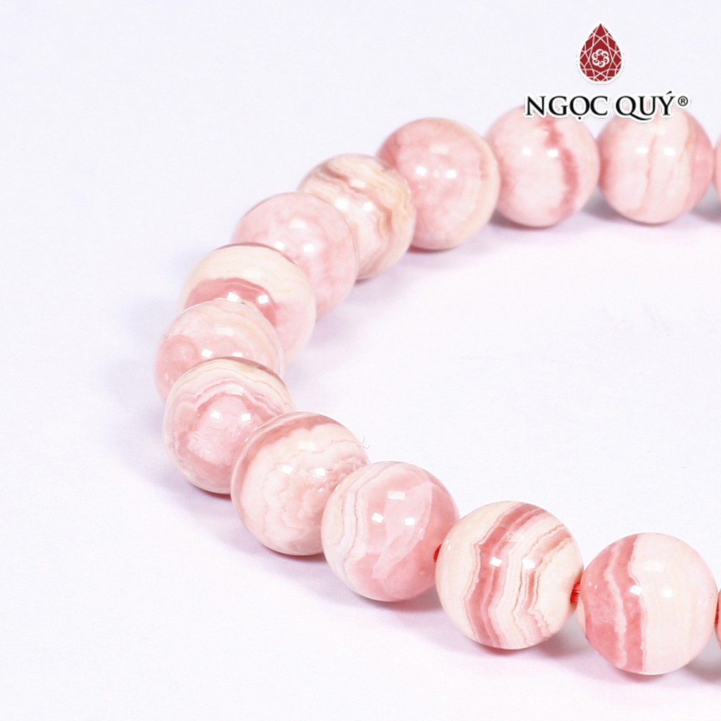 [Mã FARSBRT51 giảm 20k đơn từ 0Đ] Vòng đá đào hoa rhodochrosite - Ngọc Quý