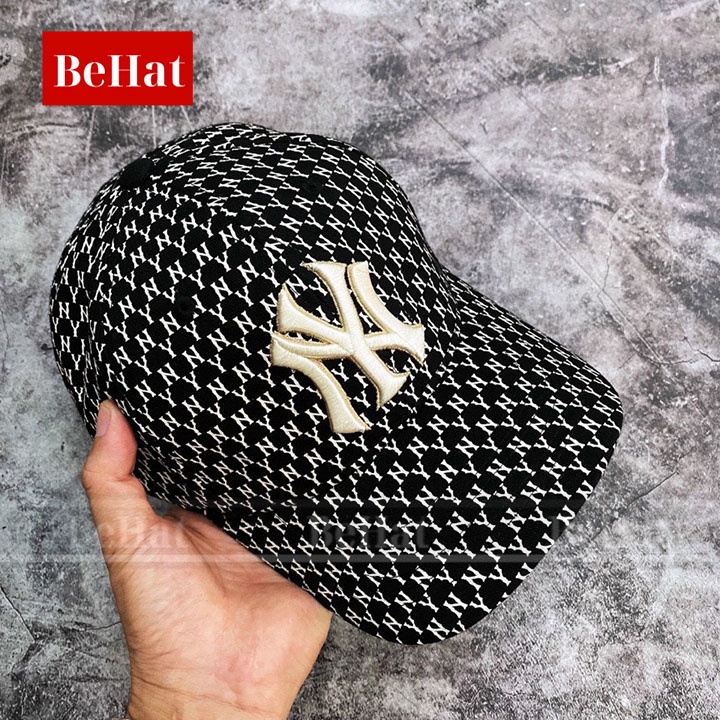 Nón Kết NY MLB Nam Cao Cấp Logo Có Viền, Chất Vải Demi Xịn, Họa Tiết in Chìm [HOT TREND]