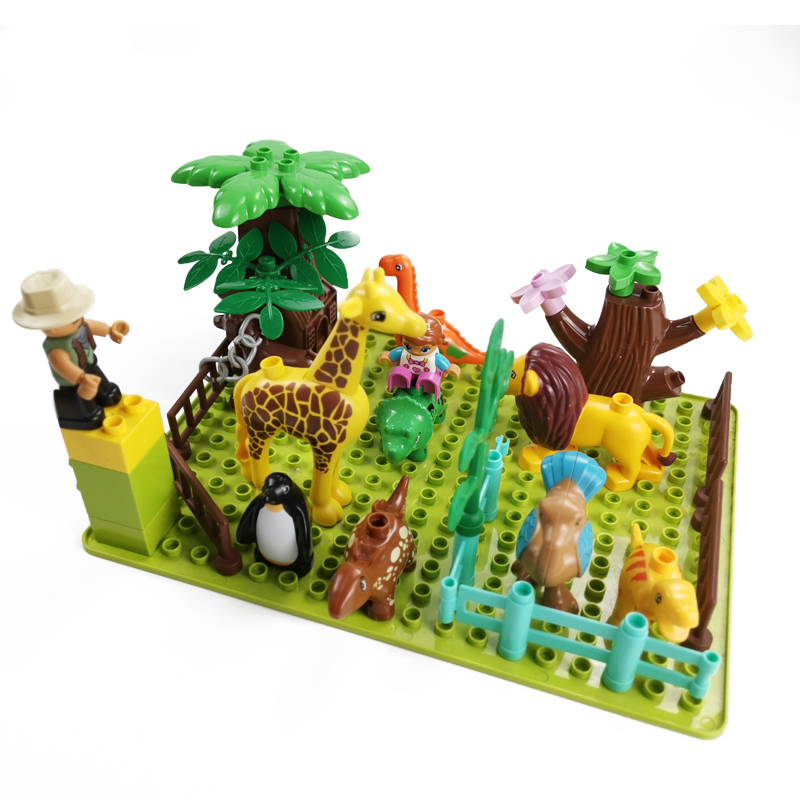 Đồ chơi khối lắp ráp mô hình thành phố sở thú tương thích với LEGO cho trẻ em