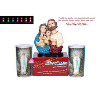 1 Cặp Nến Đổi Màu Công Giáo