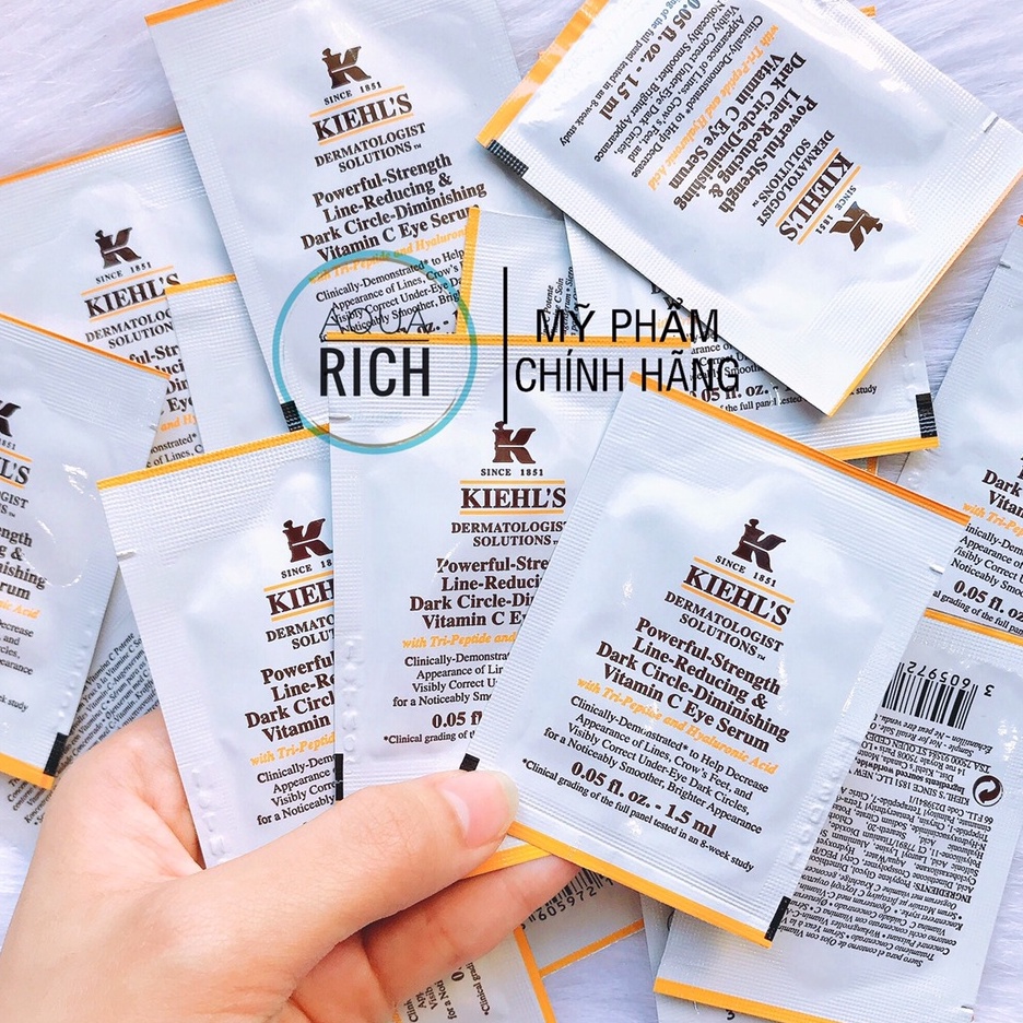 Sample_Gói dùng thử Serum Mắt Vitamin C Kiehl's 1.5ml- Gói Serum Mắt Kiehls