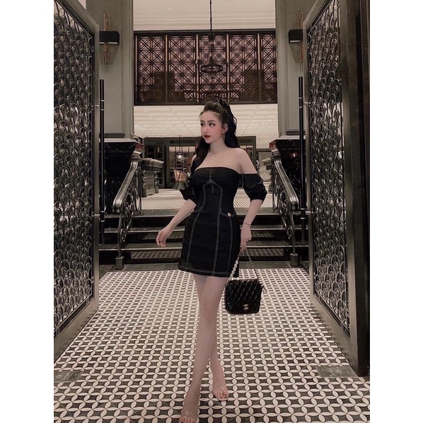 Váy đũi trễ vai QCCC