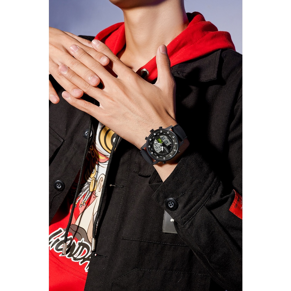 Đồng Hồ Nam JAH-136D Julius Hàn Quốc Điện Tử (Đen)