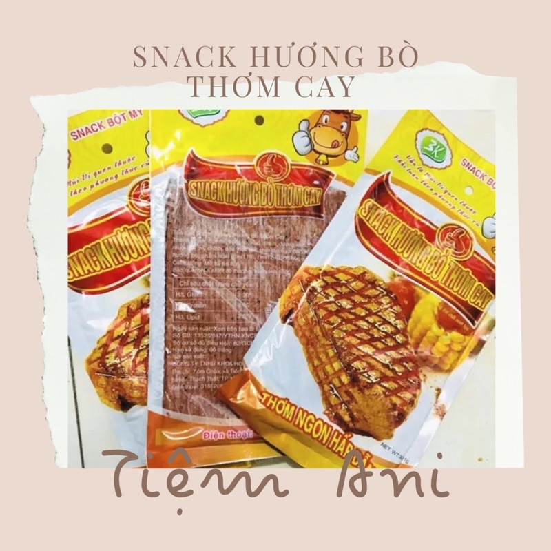 (1 gói) Snack hương bò thơm cay đồ ăn vặt cổng trường