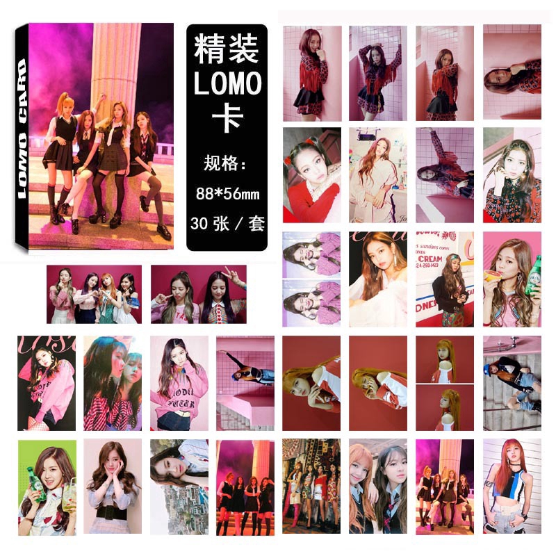 Set 30 thẻ ảnh in hình thành viên nhóm nhạc blackpink KPOP | BigBuy360 - bigbuy360.vn