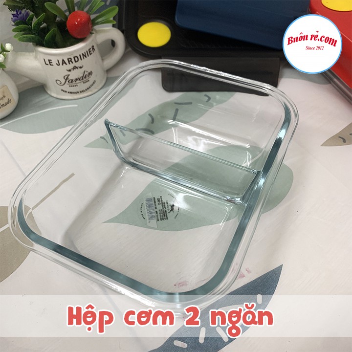 Hộp cơm thủy tinh 3 ngăn 1000ml tiện lợi 00873