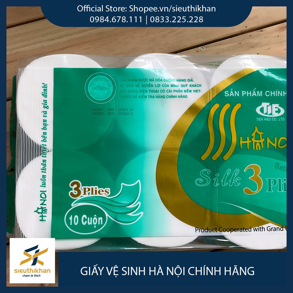 [COMBO 3 DÂY] Giấy Vệ Sinh Hà Nội DAI - MỀM - MỊN