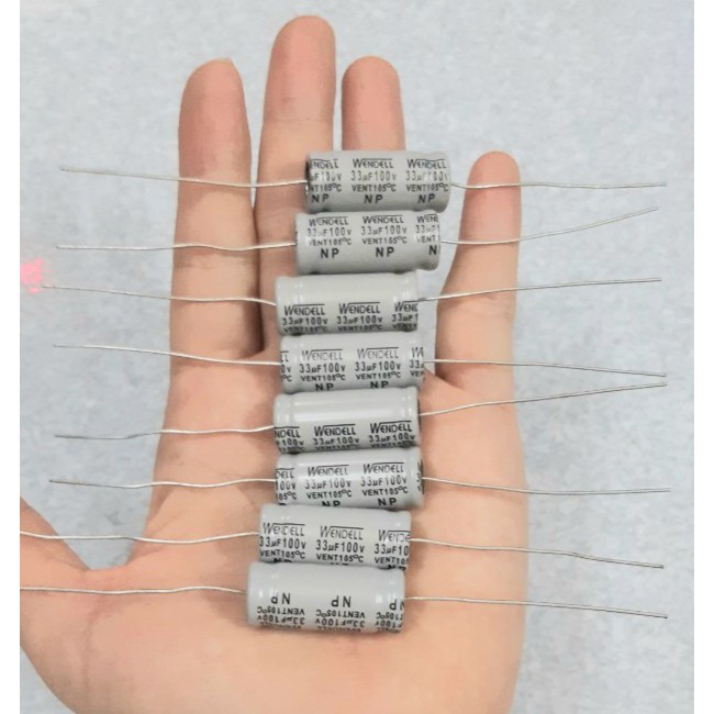Tụ phân tần loa 33uf-100v tốt . giá 10 con 90k