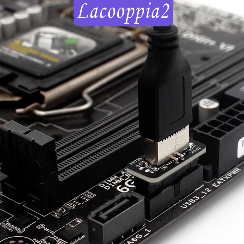 [LACOOPPIA2] Vertical USB 3.0 19P/20P To Type E Adapter Converter for Motherboard Compact