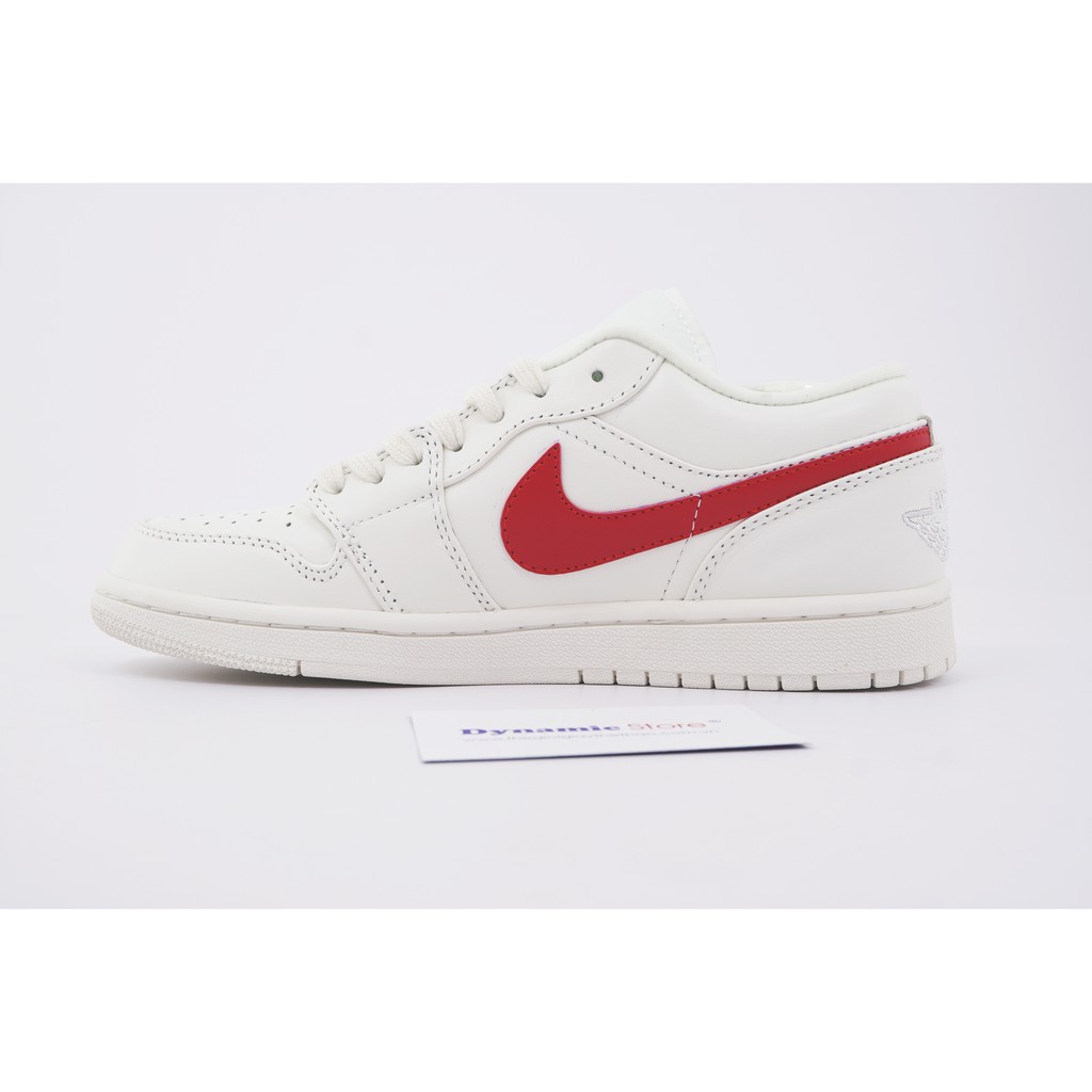 Giày Jordan 1 Low White University Red