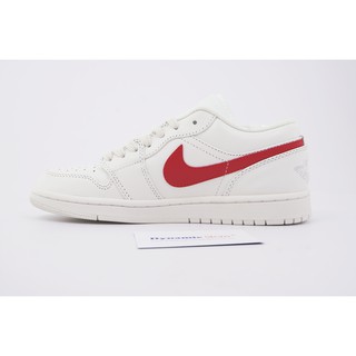 Giày Jordan 1 Low White University Red