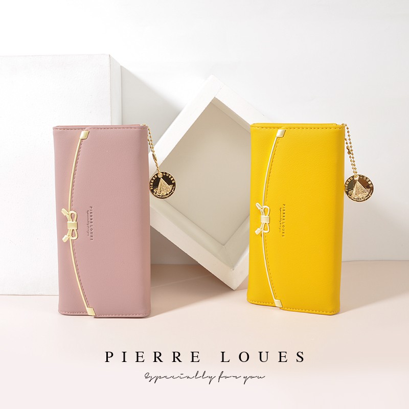 Ví dài cầm tay PIERRE LOUES phong cách thanh lịch thời trang cho nữ