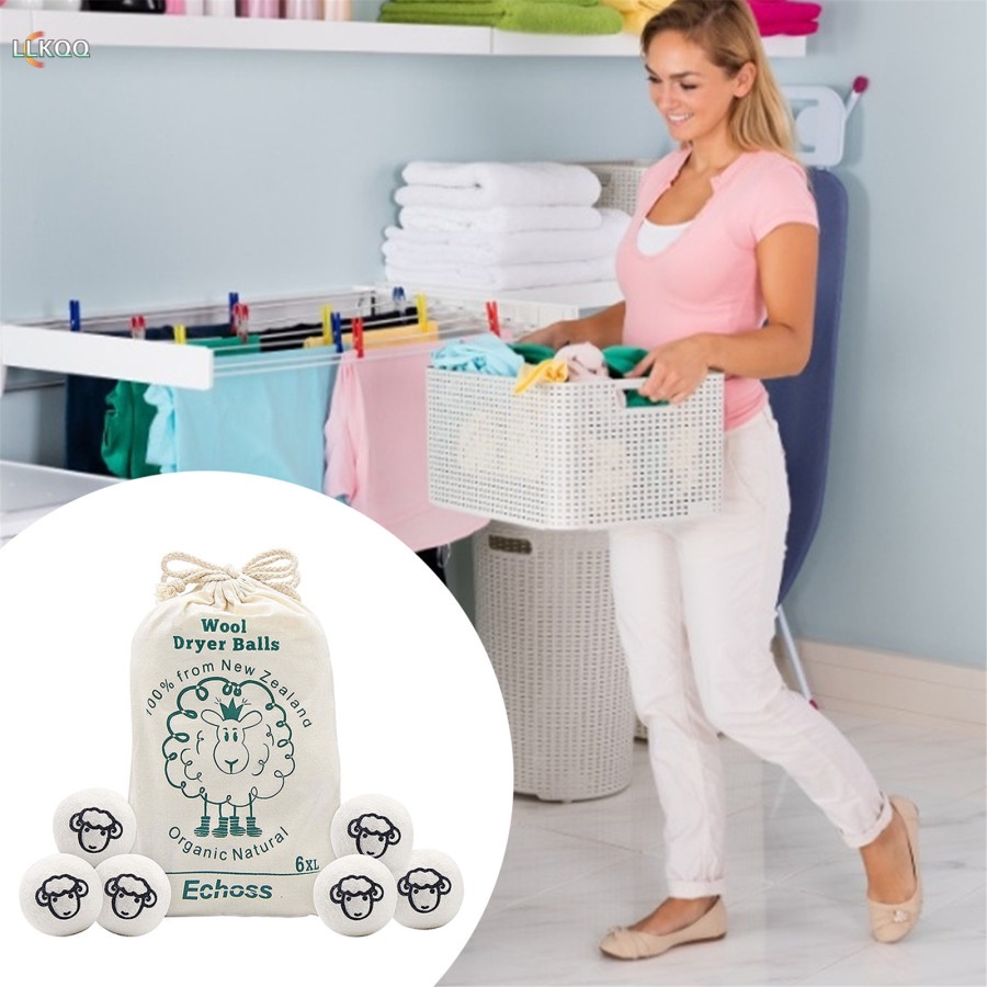 Quả bóng sấy quần áo bằng vải len hữu cơ tự nhiên mới có thể tái sử dụng