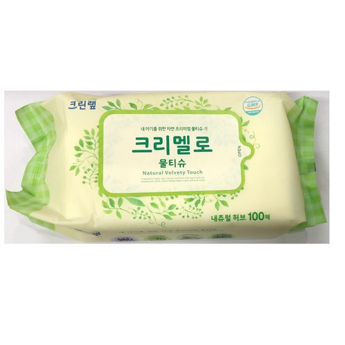 Giấy Ướt, Khăn Ướt Cao Cấp Hàn Quốc Natural Herb Refill ( Gói 100 Tờ )
