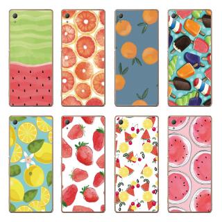 Ốp điện thoại TPU dẻo in họa tiết trái cây đáng yêu cho Sony Xperia XA3/ XA2 Ultra/ Xperia 10 Plus/ XA1 Plus