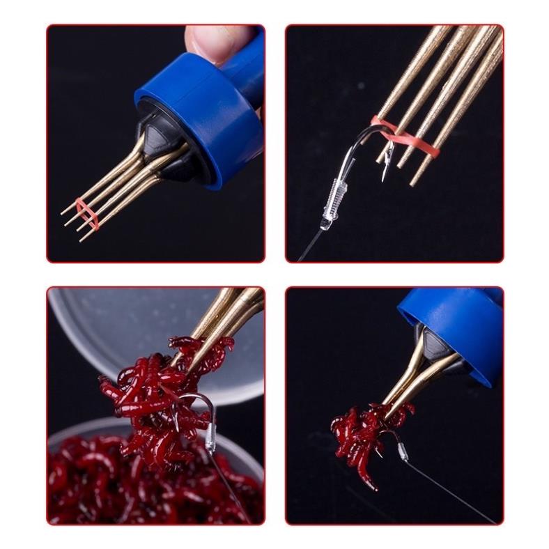 Kẹp gắp trùng giun, Mồi viên câu cá