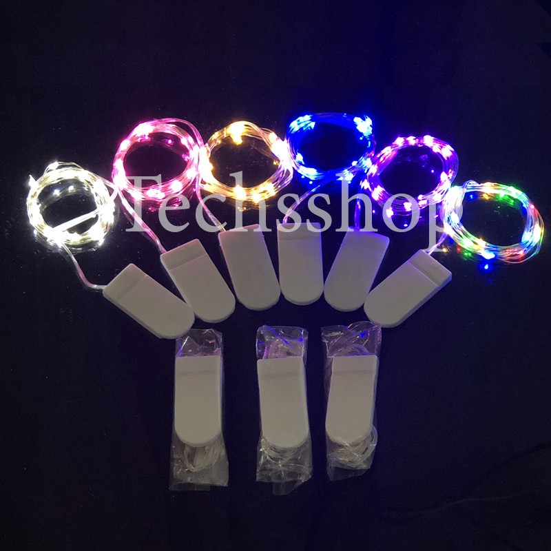 Dây Đèn Led Đom Đóm Trang Trí Dài 1M Kèm Theo 2 Pin Cúc Áo - Phụ Kiện Trang Trí Noel, Tết