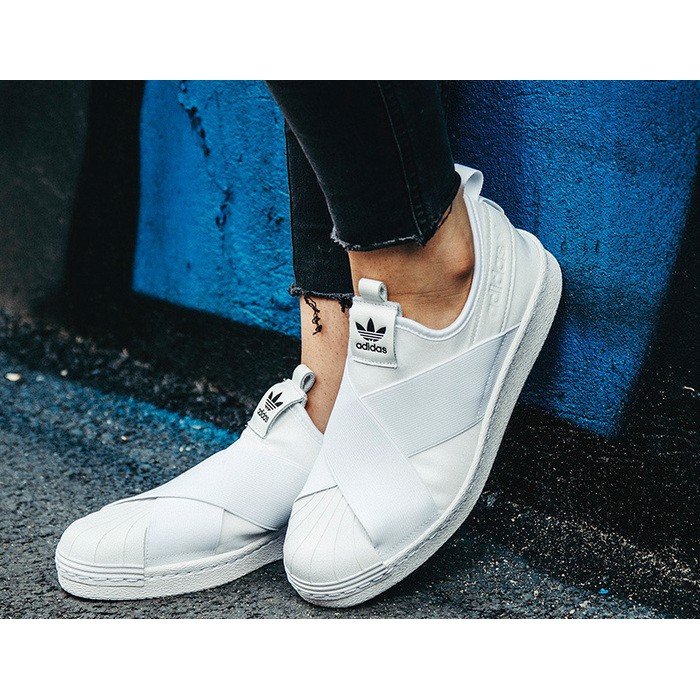 Giày Super Star 🔴FREESHIP🔴Adidas Superstar Slip On Chính Hãng- Giày Thể Thao Nữ Adidas Chuẩn Auth [S81338] 👟