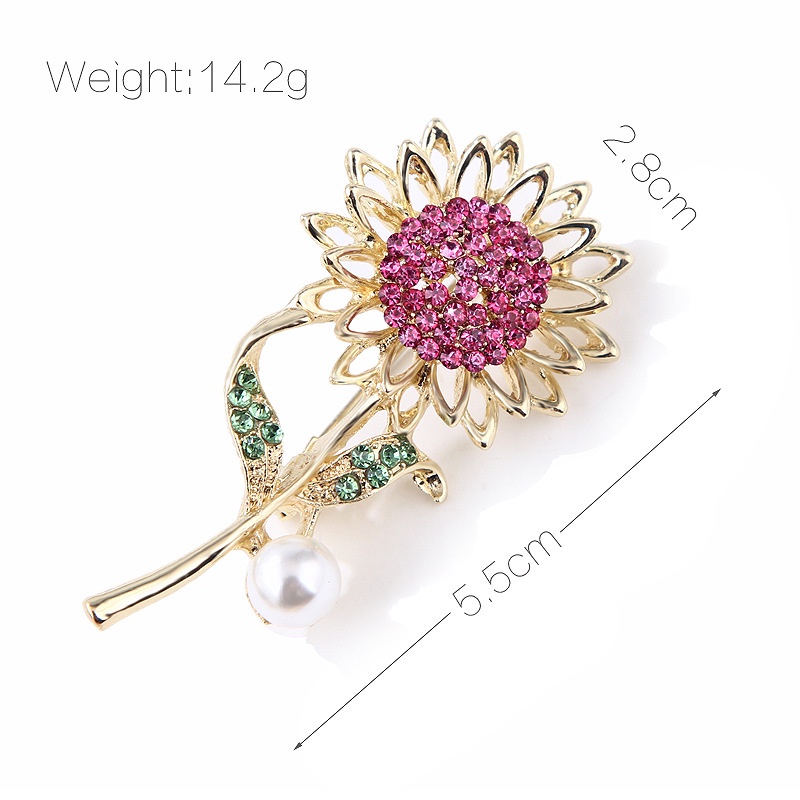 Ghim CàI ÁO HìNh Hoa CúC ĐíNh Kim Cương Giả ThờI Trang Cho Nữ
