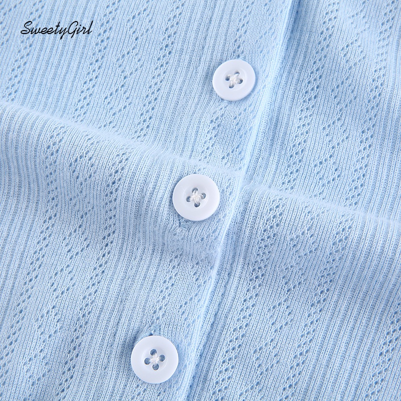 Áo croptop dài tay cổ chữ V gợi cảm cho nữ