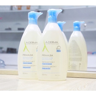 Sữa tắm gội trẻ em A-DERMA Primalba Gentle 500ml - Pháp