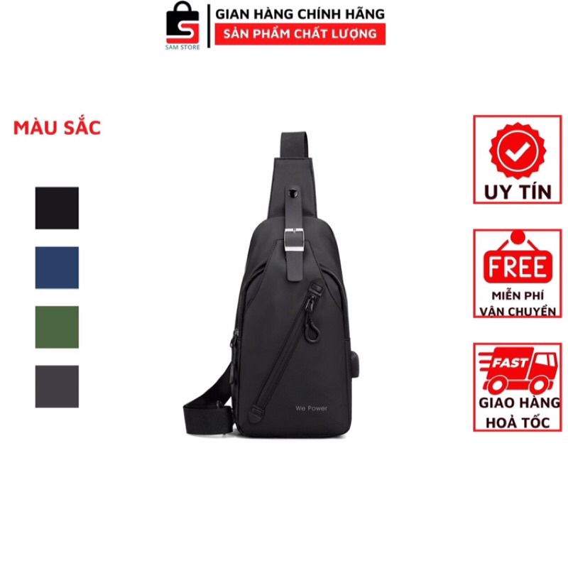 Túi chéo đeo ngực,đeo hông thể thao thao đa năng chống nước,phong cách Hàn Quốc hợp thời trang cho nam