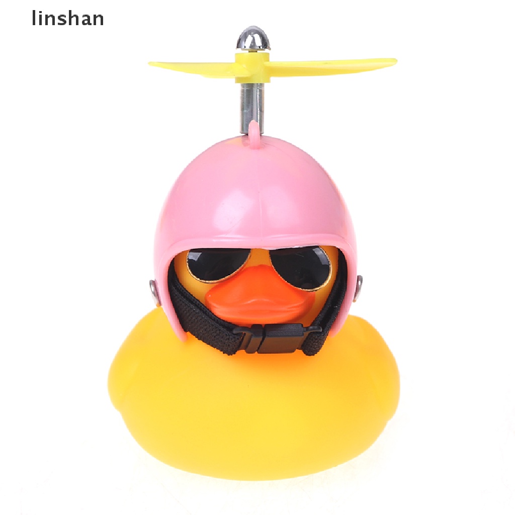 Chú Vịt Vàng Đội Mũ Bảo Hiểm Có Âm Thanh Đáng Yêu Cho Xe Hơi / Xe Đạp